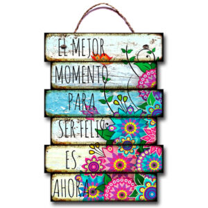 Carteles Vintage FRASES chicos S3 29X40cm con soga