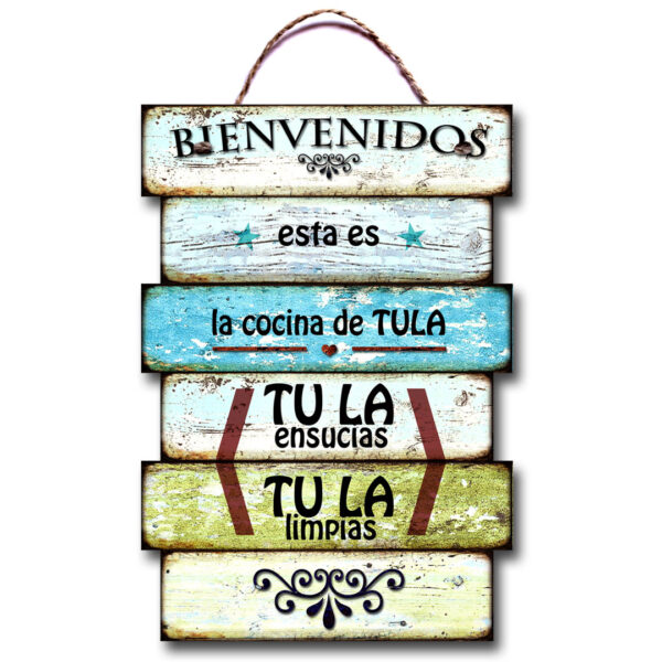 Carteles Vintage chicos S2 20X30cm con soga - Imagen 23