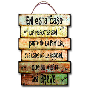 Carteles Vintage Mascota  S3 29X40cm con soga