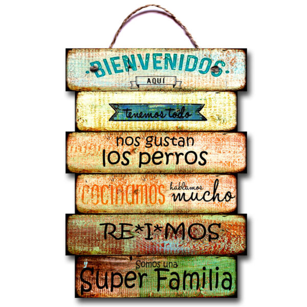 Carteles Vintage chicos S2 20X30cm con soga - Imagen 26