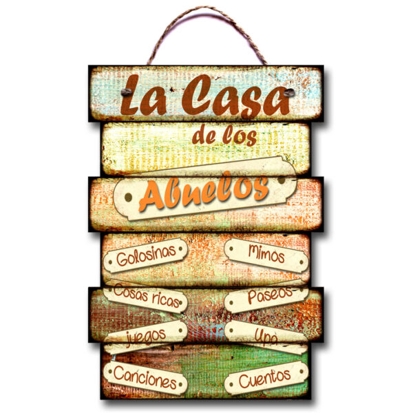 Carteles Vintage chicos S2 20X30cm con soga - Imagen 5