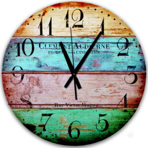 Reloj de Pared Gigante Colours 60 cm de diámetro  Vintage