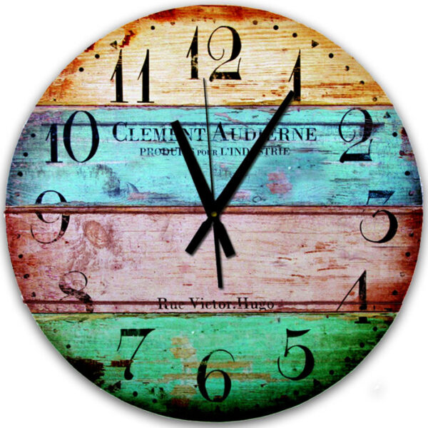 Reloj de Pared Gigante Colours 60 cm de diámetro  Vintage
