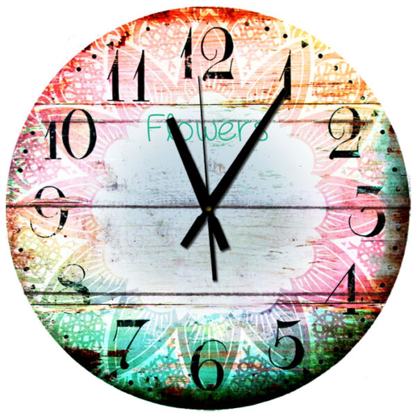 Reloj de Pared Gigante Mandala 60cm de diámetro Vintage - Imagen 7