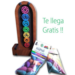 Cascada de Humo 7 Chakras con 20 conitos
