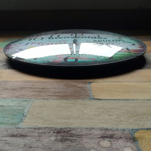 Reloj de Pared Vintage Abuelos – 30 cm, Vidrio Bombé y Base Plástica - Imagen 4