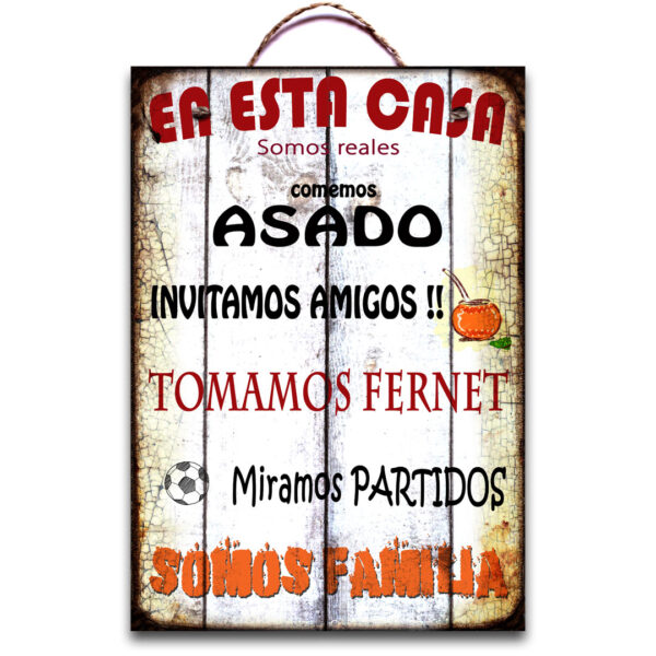 Cartel recto Quincho 30x43cm vintage - Imagen 3