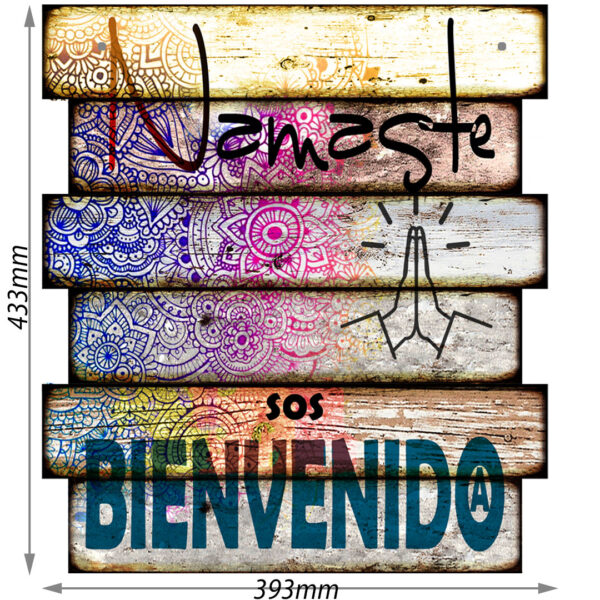 Cartel C2 Mandala 43x45cm vintage - Imagen 4