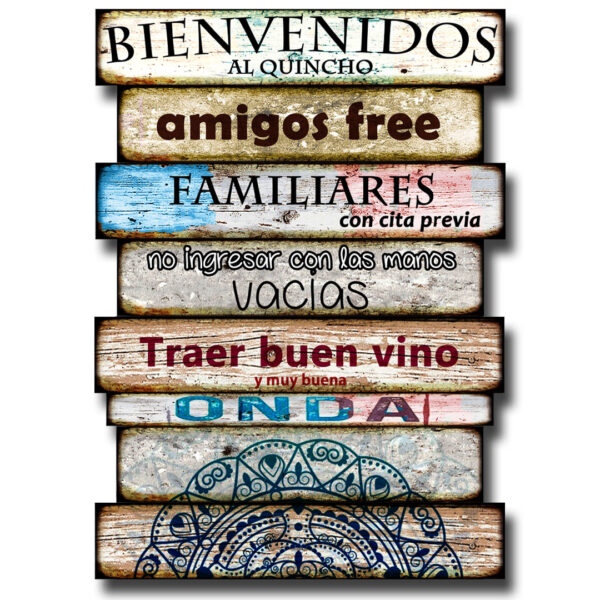 Cartel Grande Reglas del Quincho 43x60 cm - Imagen 5