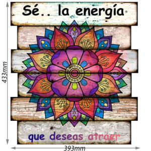 Cartel C2 Mandala 43x45cm vintage