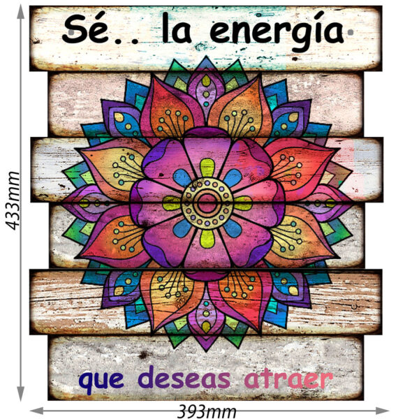 Cartel C2 Mandala 43x45cm vintage